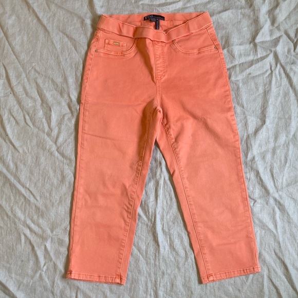 French dressing pink Capri jeans 6 - Picture 1 of 6